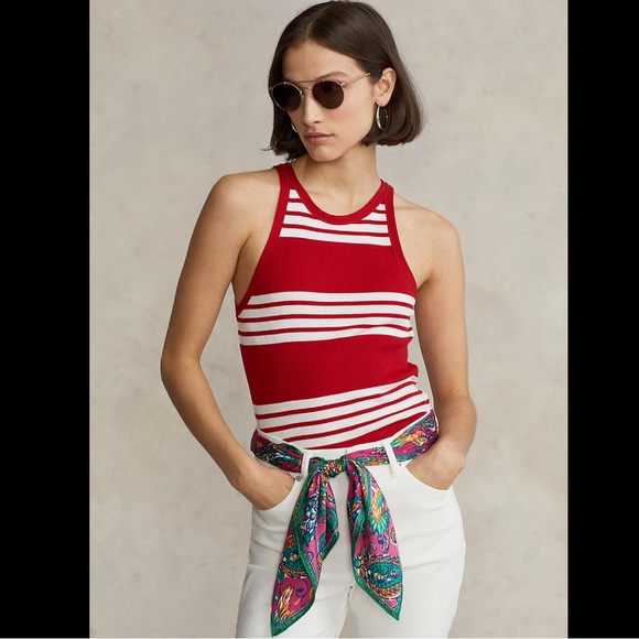 NWT Ralph Lauren Ribbed Striped Tank Top - Picture 16 of 16